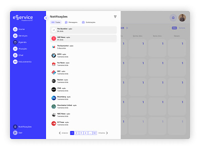 Notification Center – SaaS Dashboard UI business app