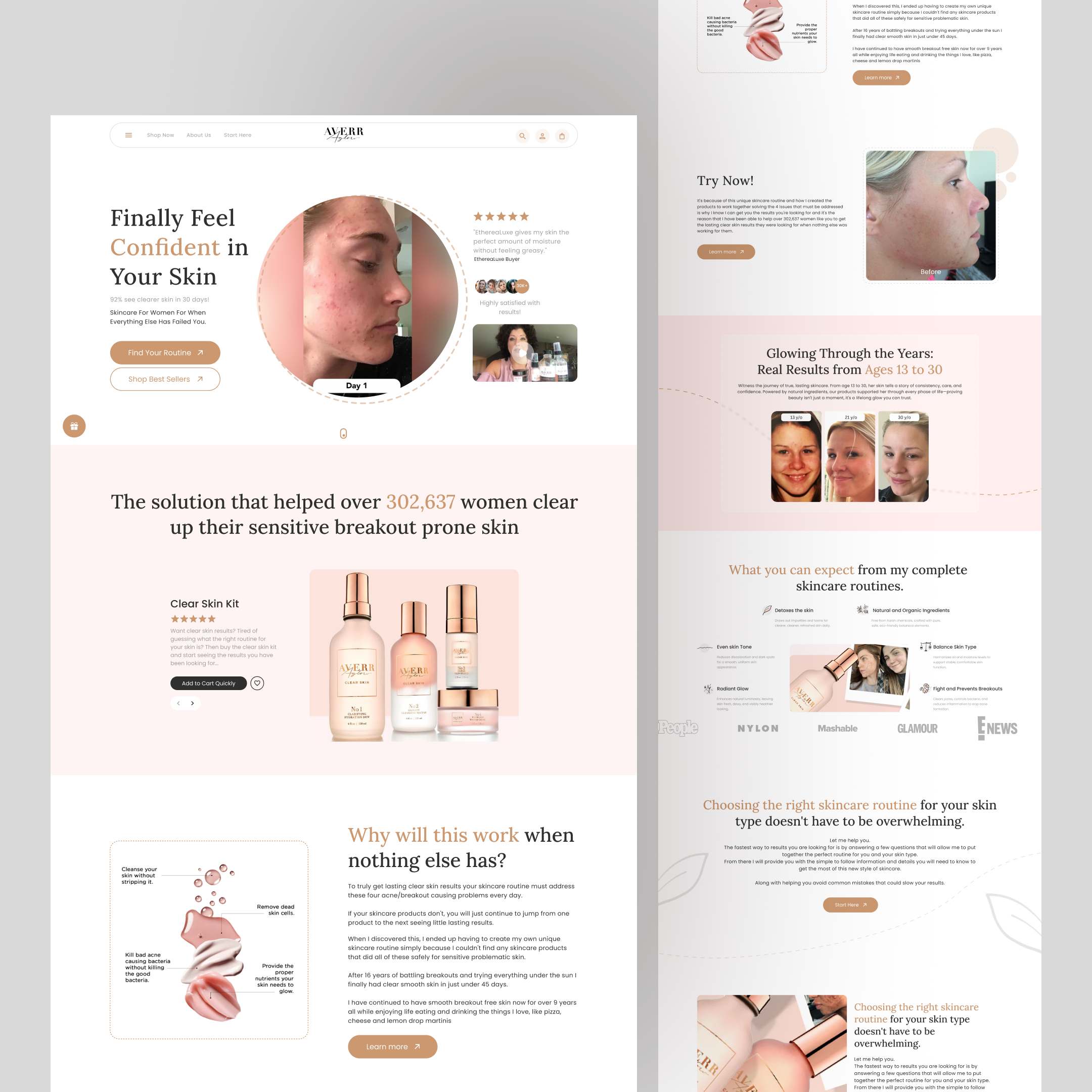 Example of Wellness Landing Page Build