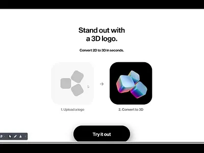 Next-Level Icon Design: Watch 2D Icons Turn 3D Instantly 3ddesign aidesign aiindesign brandidentity creativeprocess digitalart icondesign logodesign