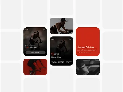 Workout Tracker Widget concept design minimal ui ux widget workout tracker