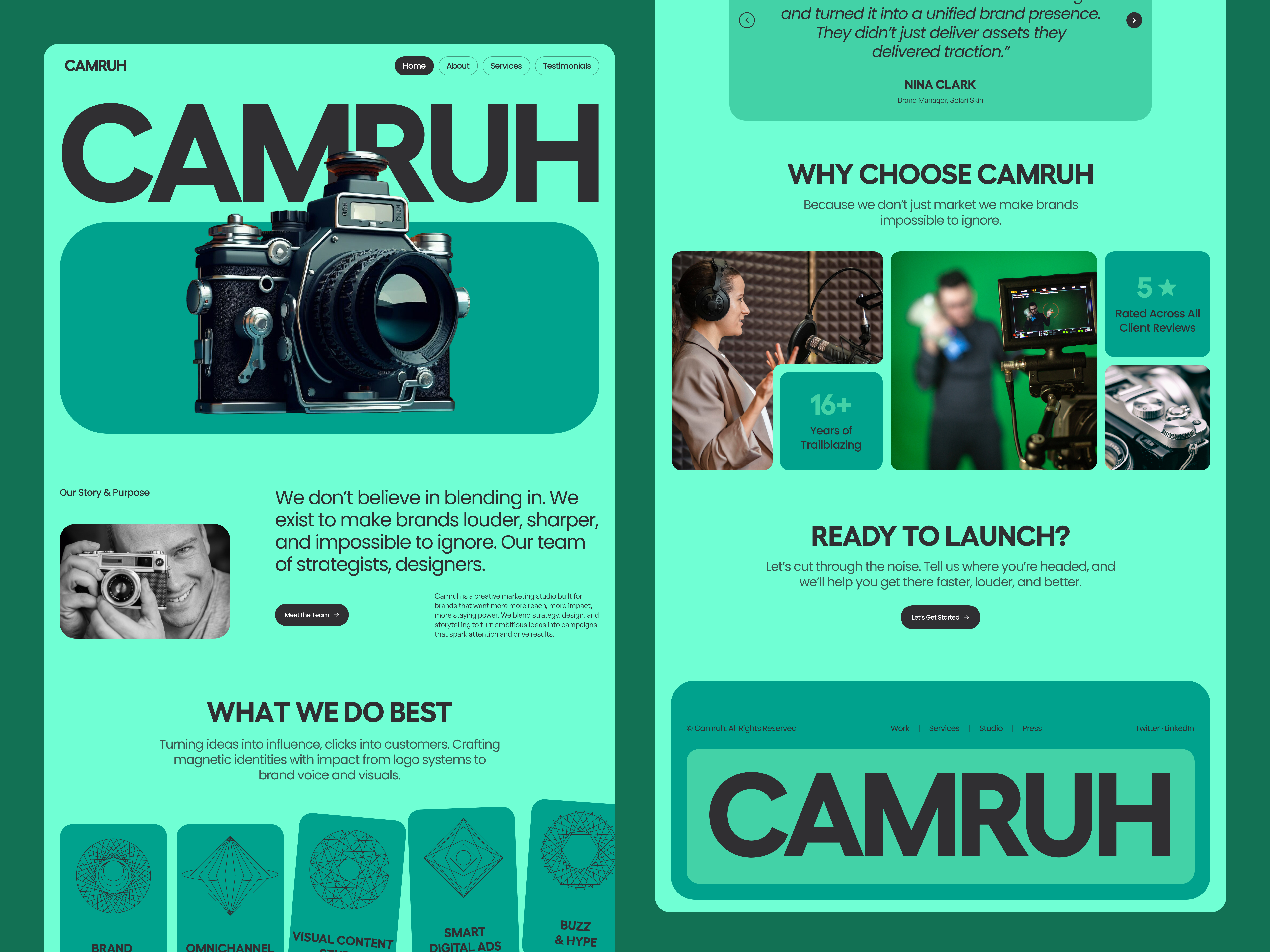 Example of Clean & Minimal Landing Page Design