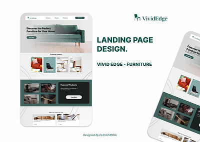 Proses Desain Lannding Page “VividEdge Furniture” landing page landingpage ui user interface