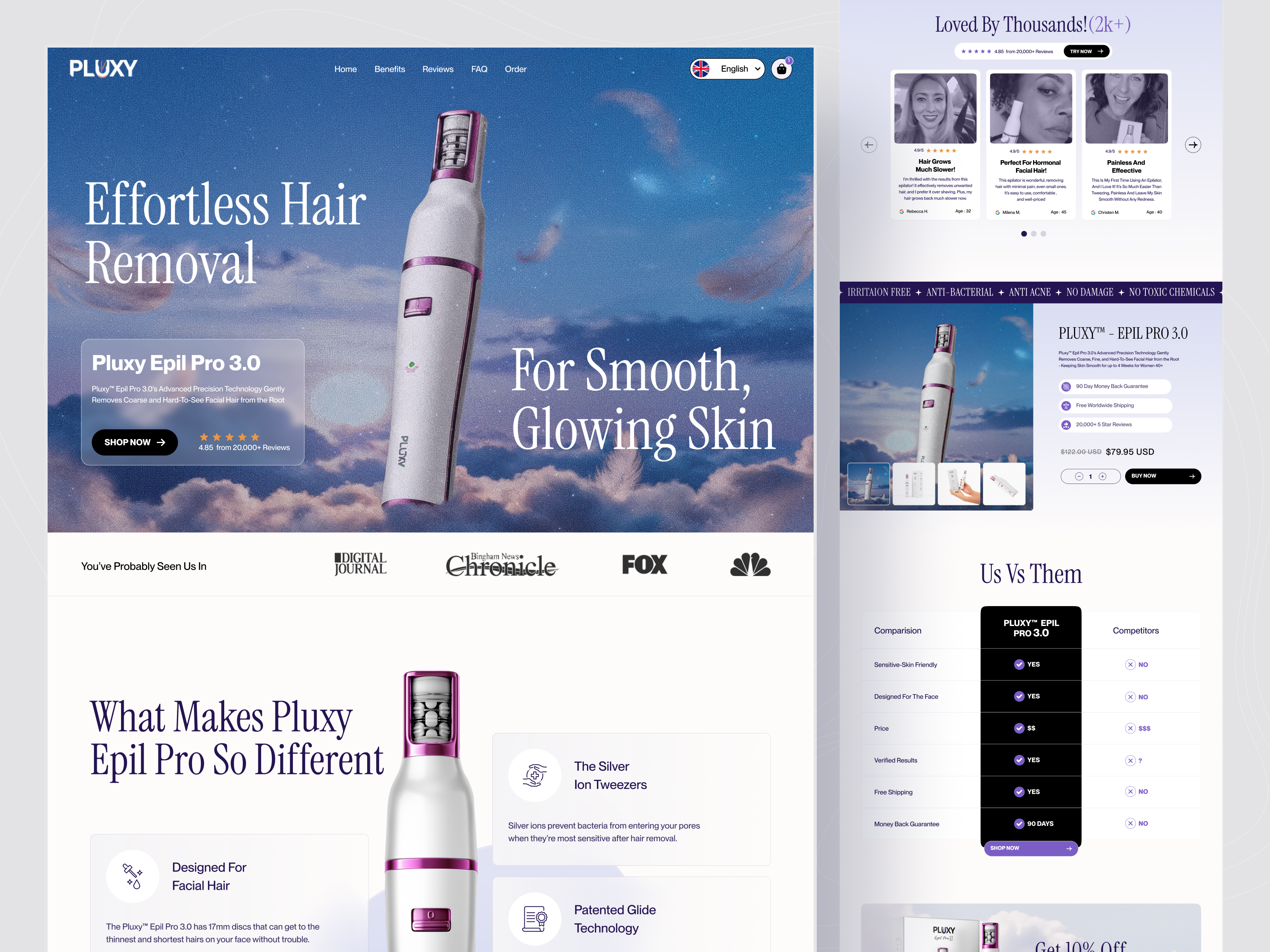 Example of Framer Landing Page Design