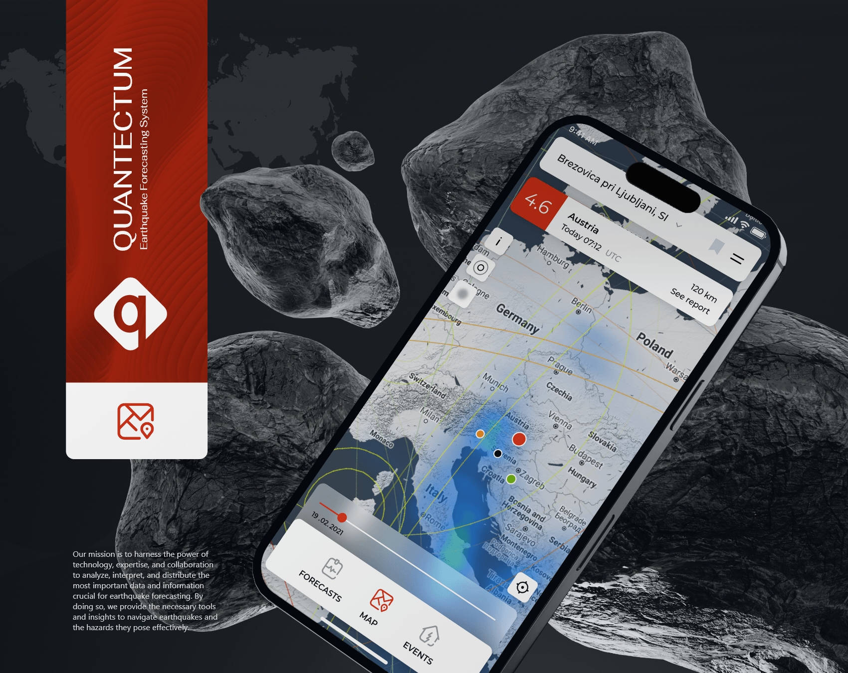 Earthquake forecasting Mobile App development app design earthquake mobile app mobile app design mobile app development mobile design ui design user interface design ux design