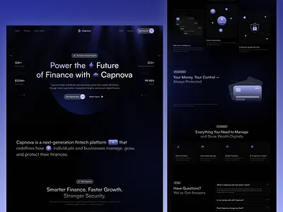 Fintech Website creative fintech graphic design ui uiux web website