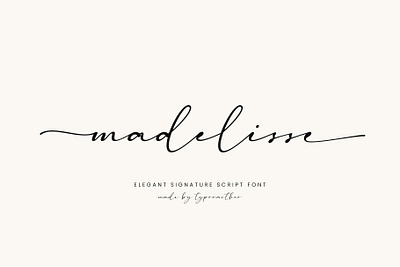 Madelisse – Elegant Signature Font branding calligraphy chic cursive elegant elegant font fashion feminine handwriting handwritten logo luxury modern modern script script signature signature font signature script stylish wedding