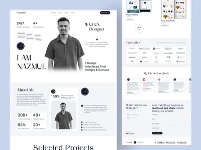 Portfolio Web Site Design design home home page landing landingpage portfolio site uiux userinterface uxui web design web site webdesign website