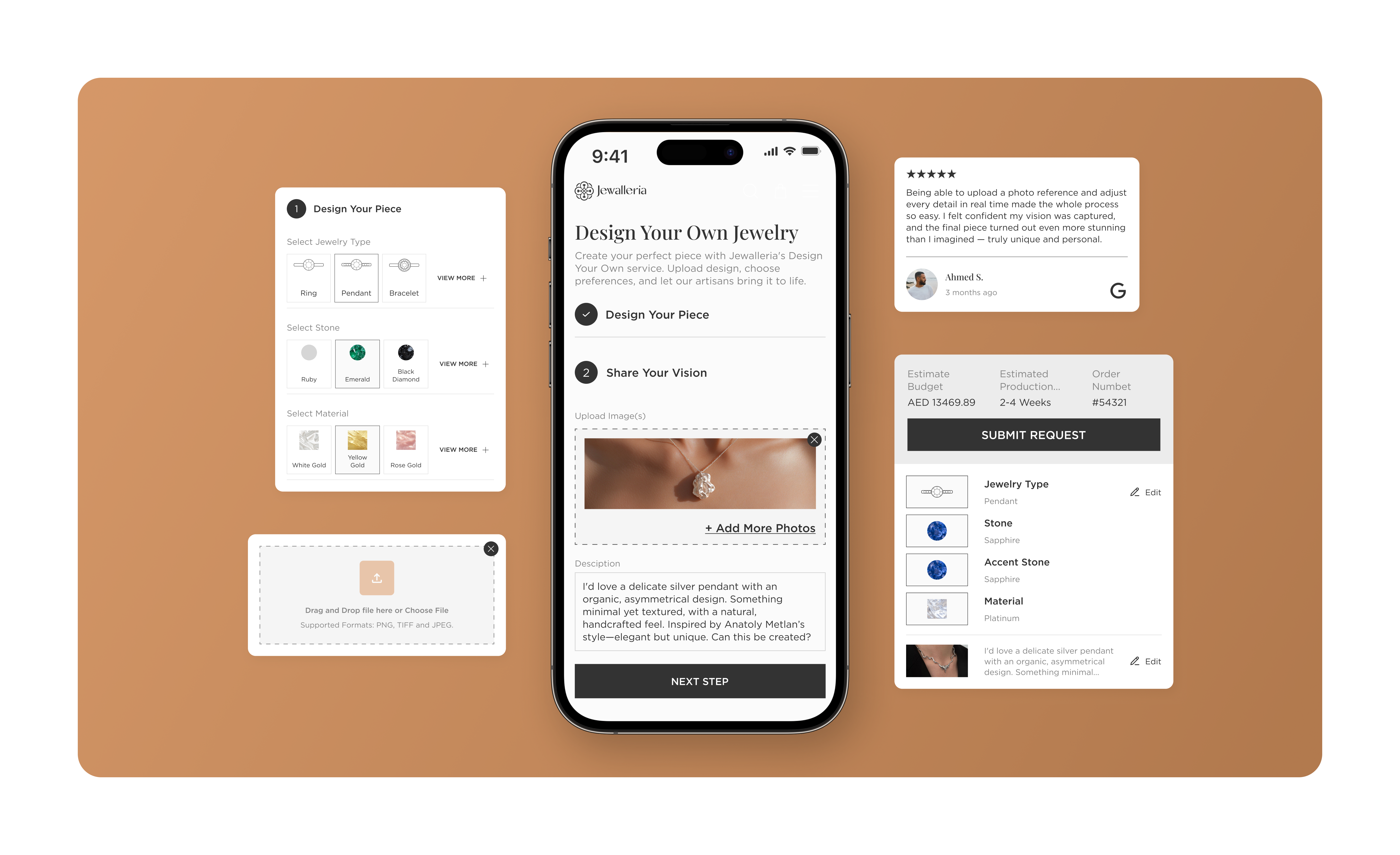 Redesign of UI/UX Design for Jewelry Online Store | Masterly accessory animation cross selling customization design e commerce graphic design homepage illustration jewelry logo mobile design product page redesign social proof ui uiux usability ux website