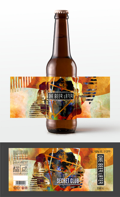 Beer label design beer label creative drink graphic design memorable modern design product label