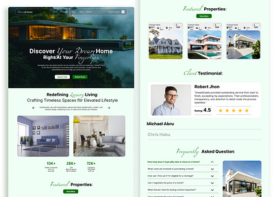 Real estate agencies website ui design branding design landing page design ui ui design ui designer ui ux design website