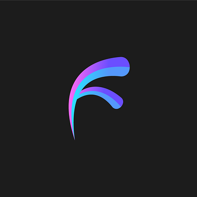 F Letter logo 3d adobe illustrator branding design f logo gradient gradient logo graphic design illustration logo ui ux vector