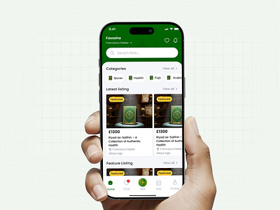Fasaha – Islamic Learning App UI Design uiux design