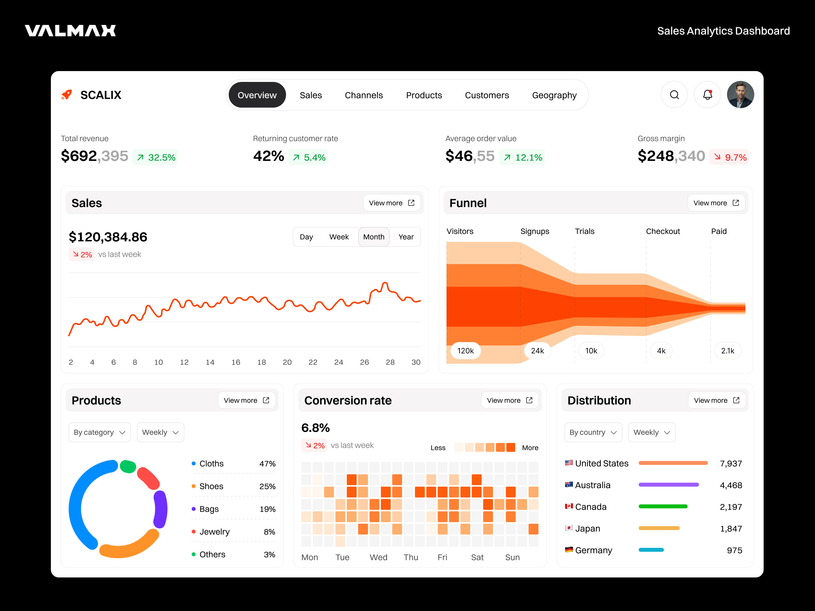 Example of Saa S Platform Overview Dashboard