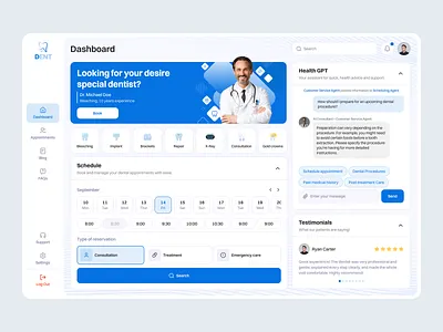 Dent | Web App app dental design doctor medicine saas ui ux vector web webapp