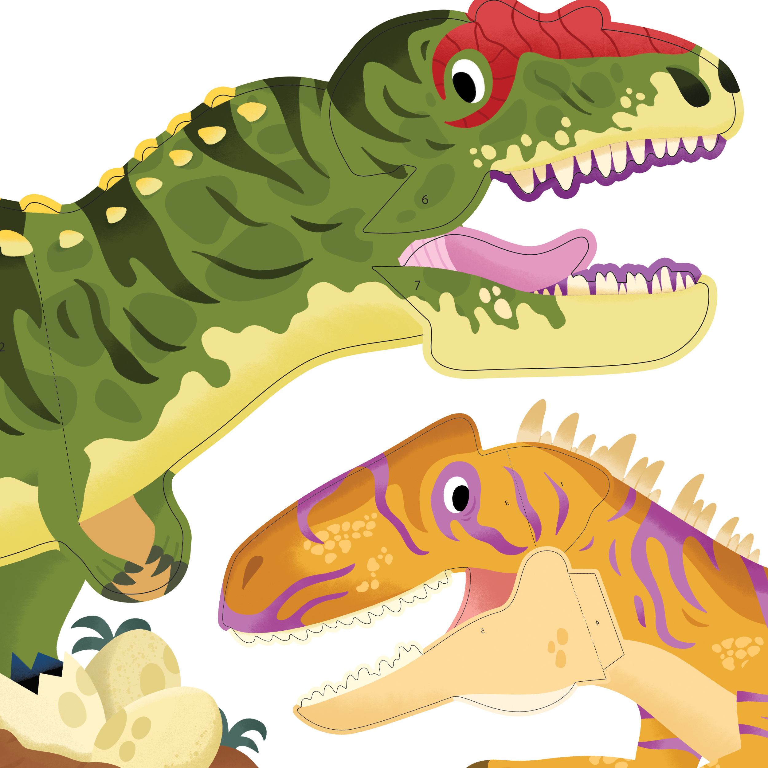 Boo! animals art books cretaceous dino dinosaur illustration illustrator jurassic kids toddler