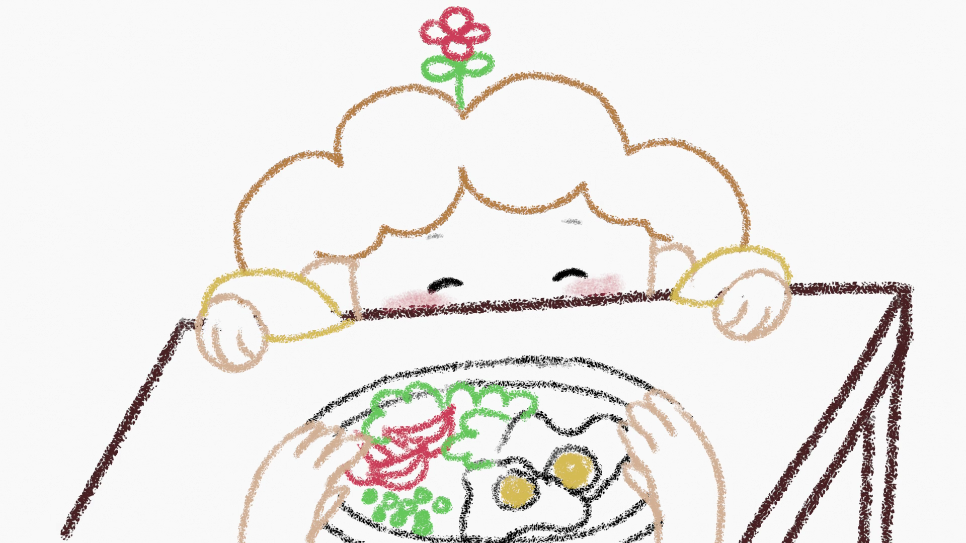 Hand-drawn animation "Hands" 2d 2d animation animation blender child graphic design hand drawn illustration mother mothers day motion graphics ui