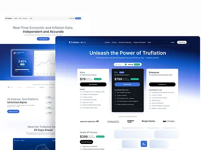 Truflation — Website / App Design branding graphic design ui