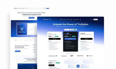 Truflation — Website / App Design branding graphic design ui