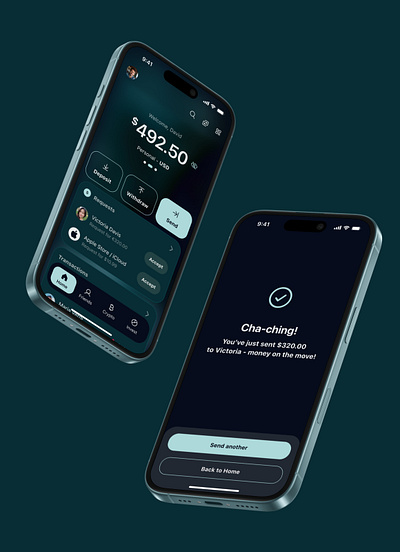 Financial Wallet App UI app ios minimal ui ux