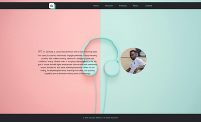 Portfolio website css3 html5 responsive design web web desginer