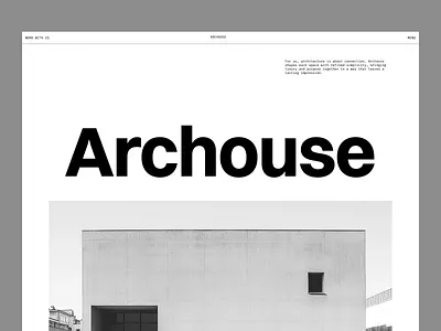Landing Page — Minimal Architecture Portfolio Website architecture brutalist design framer landing page minimal modernist portfolio swiss design template ui web design website