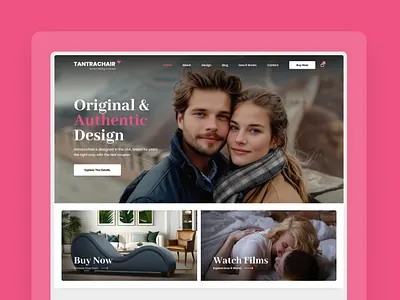 TantraChair brand chair design drawingart logo responsive tantra ui ux web website