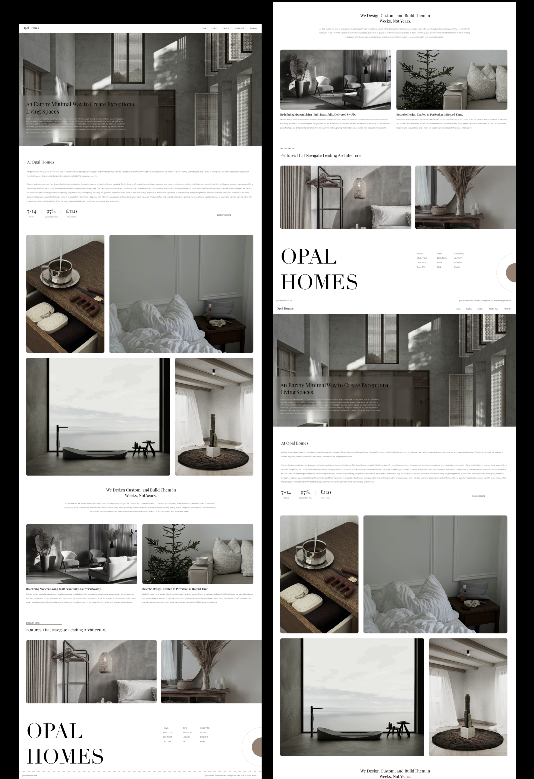 Example of Luxury Landing Page Design