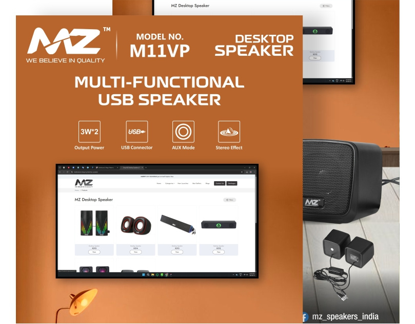 MZ M11VP – Multi-Functional USB Desktop Speaker advertising creative poster graphic design marketing new design poster design