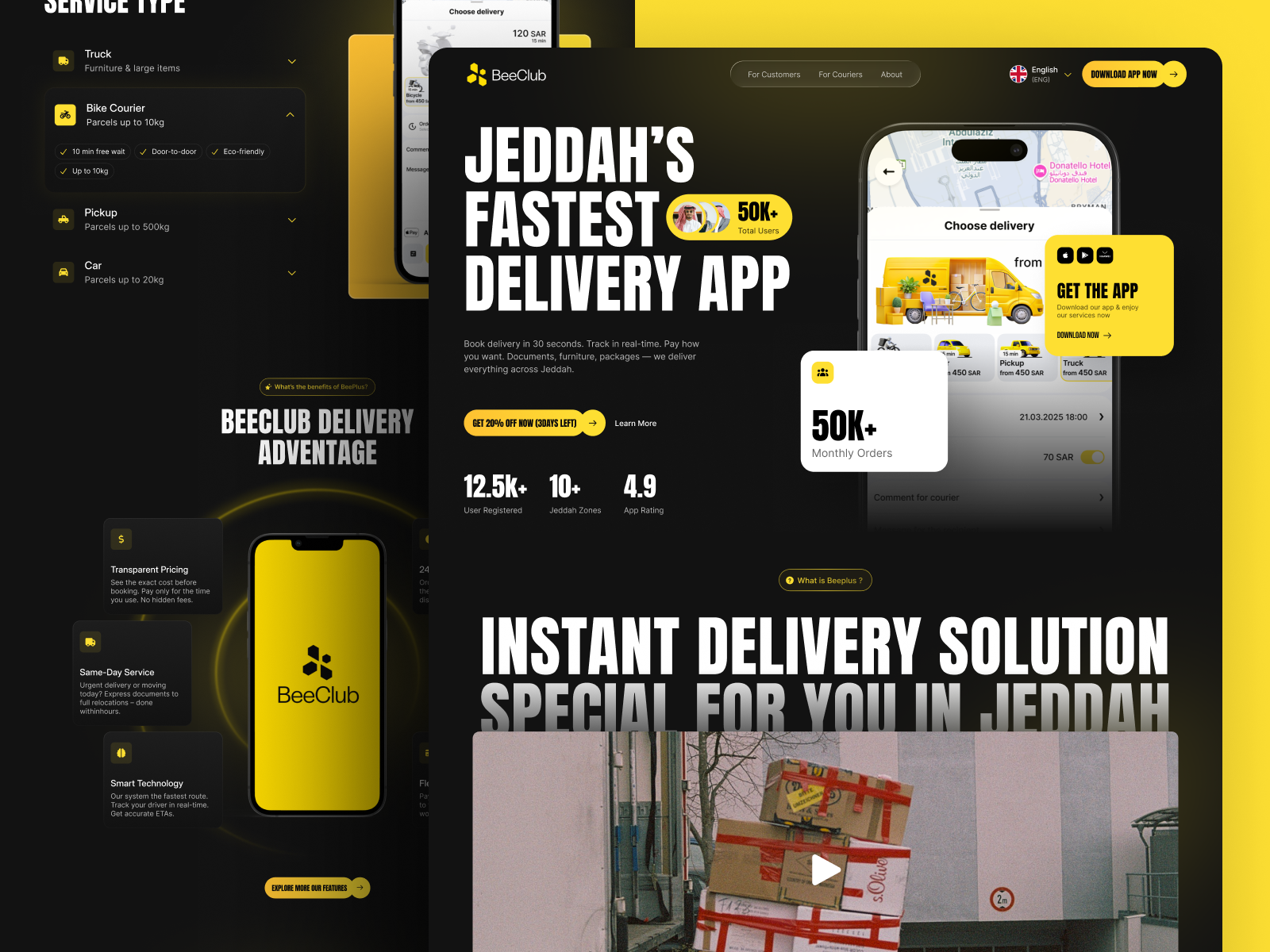 Example of Landing Page UI/UX Design