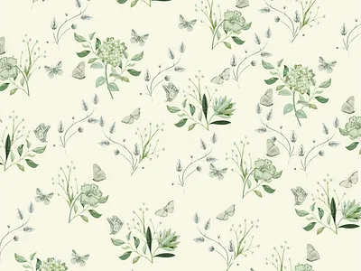 Floral graphic design illustration pattern