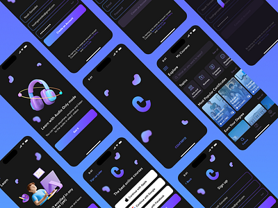 ✏Redesign Coursera Dark Theme certificate coursera courses dark theme education explore figma learning logo mobile mobile app redesign ui university ux