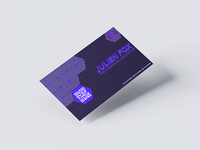 Next-Gen Business Card Design — Futuristic Violet Glow Concept business card business card design clean typography corporate card creative branding dark theme design digital print design futuristic design geometric design graphic designer marketing identity minimal layout modern business card neon style photoshop template professional branding purple gradient qr code card tech aesthetic violet glow