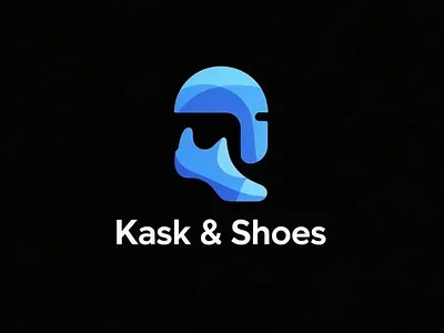 Modern Logo for KASK & SHOES branding business logo custom logo graphic design illustration logo designer logo type modern logo shoes logo simple logo vector