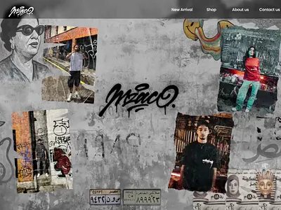 Mzaco Hero Section (Fashion Brand) animation ui