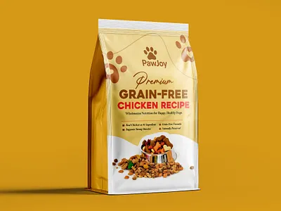 Pet food pouch label design dog food label graphic design label design packaging pet food packaging pouch design