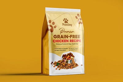 Pet food pouch label design dog food label graphic design label design packaging pet food packaging pouch design