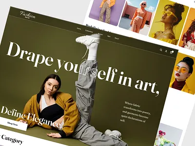 Clothing Fashoin E-commerce landing page app branding clothing design ecommerce fashion fashion ecemmerce fashion website graphic design illustration landing page logo minimal trending fashion ui uiux design ux vector woomen fashoin