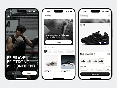 ⬆️Sportswear E-commerce App UI e commerce app