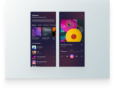 Music Player_Mobile App mobile app ui