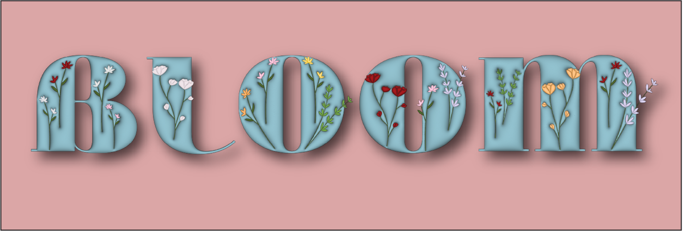 Bloom graphic design illustration