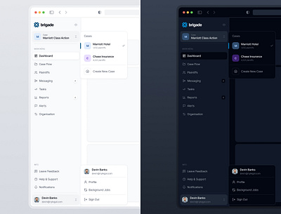 SaaS Navbar Light & Dark Mode dashboard light and dark mode navbar navigation saas ui ui design uiux