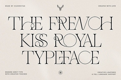 THE FRENCH KISS ROYAL TYPEFACE FONT bold bold fonts cool fonts display display font fashion fonts font graffiti retro retro fonts vintage vintage fonts wedding fonts