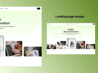 UI Challenge Day 35 - Landing page for desktop design graphic design landingpage ui