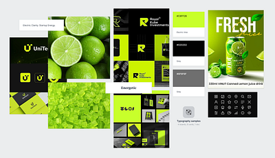 Moodboard branding design dribbble drink minimal moodboard trending ui visual design