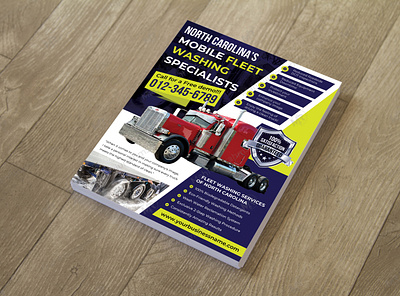 Fleet Washing Flyer Design commercial cleaning flyer