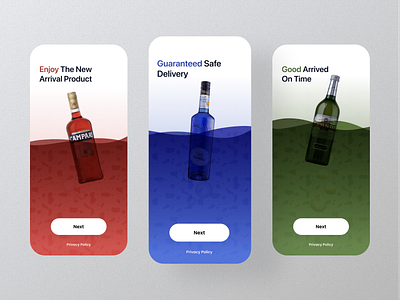 Wine Market App - Onboarding alcohol app design drink app ecommerce illustration market app onboarding shop app ui ui ux design uiux user userinterface vector wine