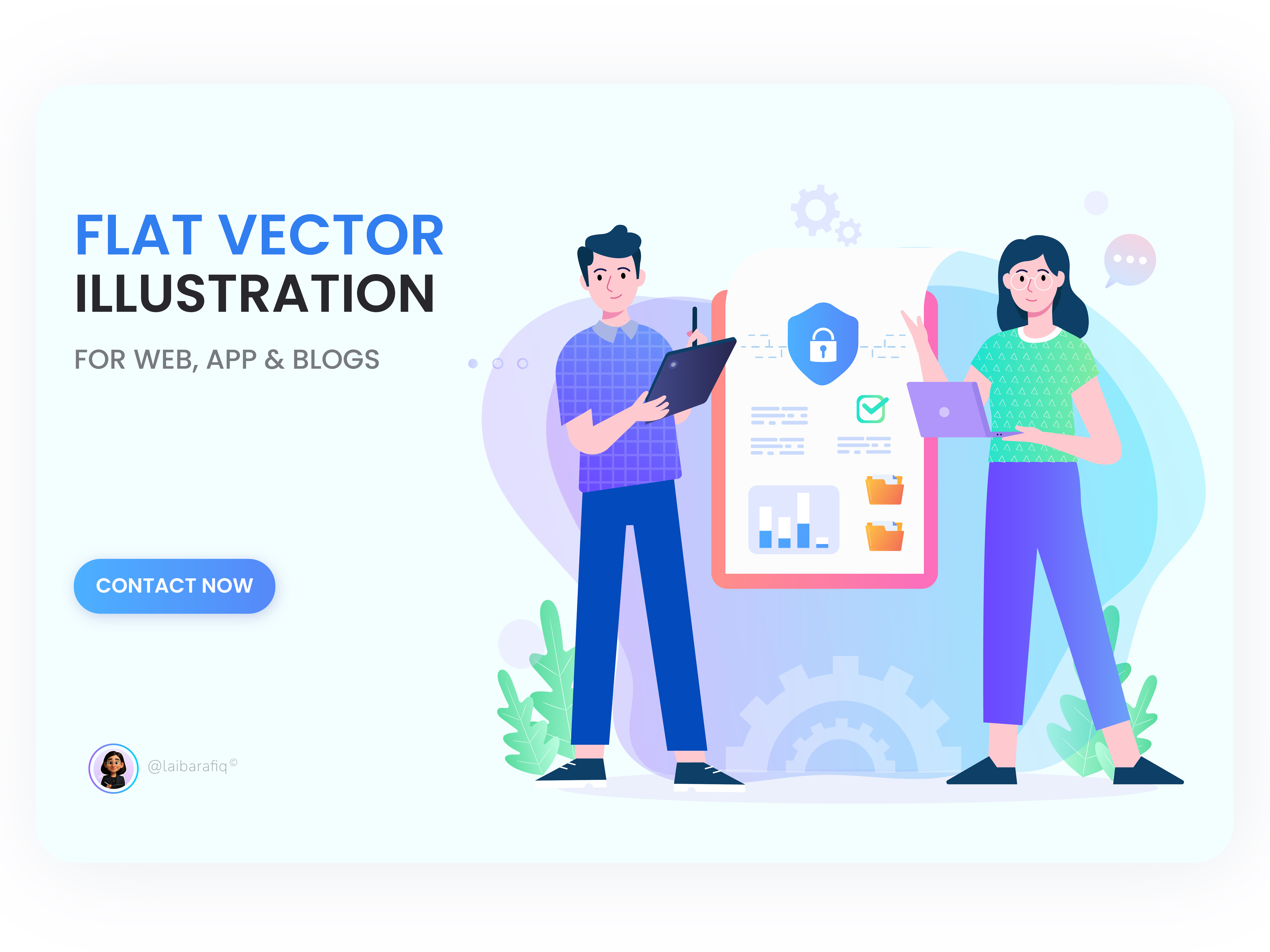 Flat vector illustration for web & app app branding design graphic design illustration