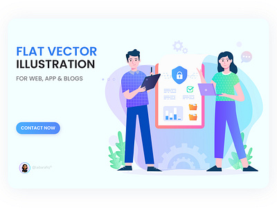 Flat vector illustration for web & app app branding design graphic design illustration