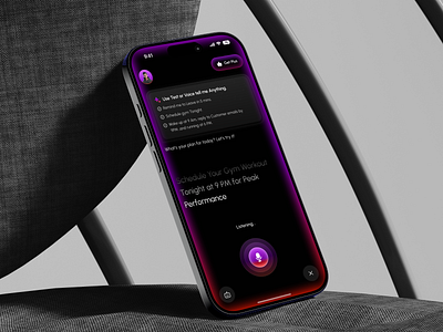 AI Mobile App ai ai app ai chatbot ai mobile app ai voice chatbot conversational ai intuitive powerful mobile app mobile ui smart ai smart assistant speech to text app ui voice recognition