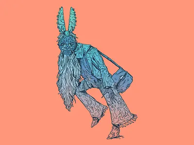 Ragged - Inktober day 15 art cartoon character character design design drawing homeless illustration inktober inktober 2025 old man ragged viejito